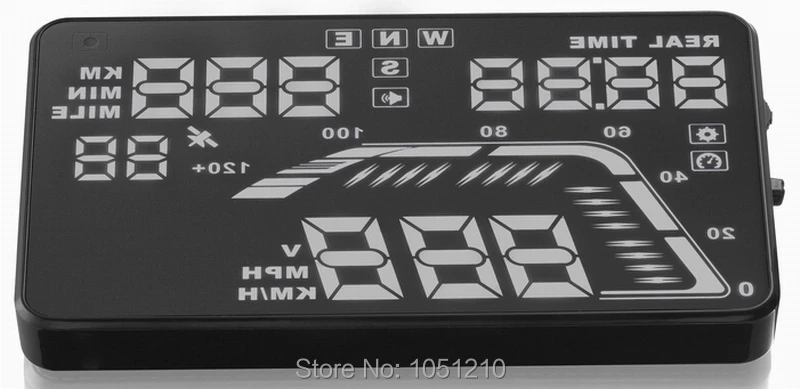 Ouchuangbo Q7 5 дюймов HD GPS Hud Автомобильный цифровой дисплей|projector speedometer|gps car hudcar speedometer