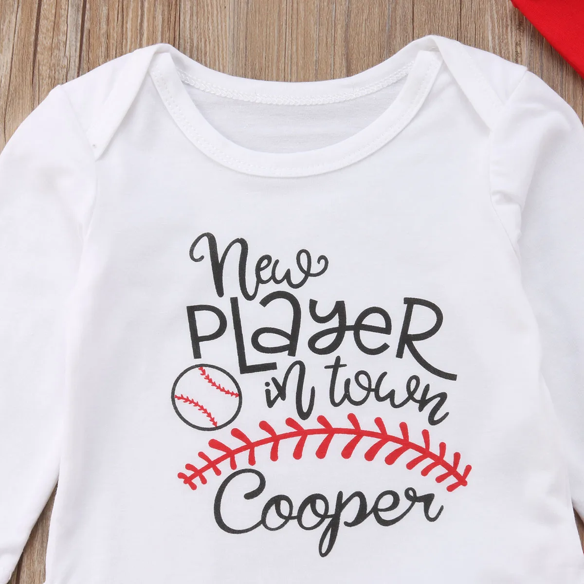 2018 Canis Newborn Baby Boys Girls Player Tops Romper+Long Pants Hats 3PCS Outfits Clothes Football Baseball Autumn Set | Детская одежда