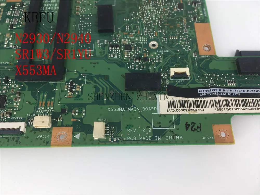 Материнская плата для ASUS A553M X503M F503M X553MA материнская ноутбука N2930/N2940 ЦП REV.2.0