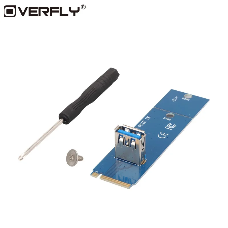 Overfly Riser M.2 NGFF для PCI E X16 слот передачи карты майнинга Card VGA линия расширения Bitcoin
