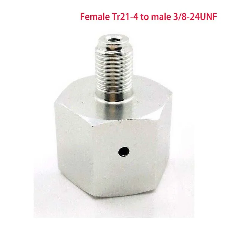 

Paintball Sodastream Bottle Tank Cylinder adapter converter Tr21-4 female to 3/8-24UNF male, for home brew