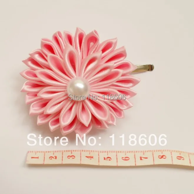Лидер продаж 120 шт./лот новый дизайн модный розовый цветок канзаси аксессуар для