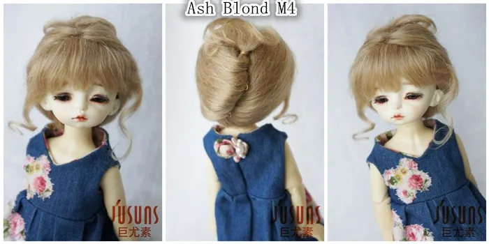 JD160 1/6 1/4 1/3 модные парики из мохера для кукол мягкий парик BJD Размер 6-7 дюймов 7-8 дюймов 8-9 дюймов, классика аксессуары для кукол