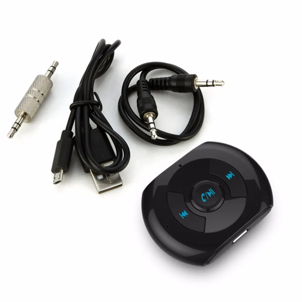 Беспроводной Bluetooth 4,0 A2DP 3,5 мм разъем Bluetooth автомобильный комплект AUX аудио музыкальный приемник адаптер с микрофоном для сотового телефона