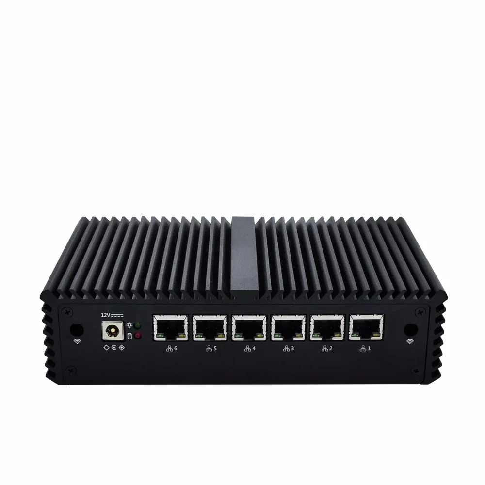Недорогой безвентиляторный 6 гигабитный микророутер Nics LAN с процессором Core I3 I5 I7