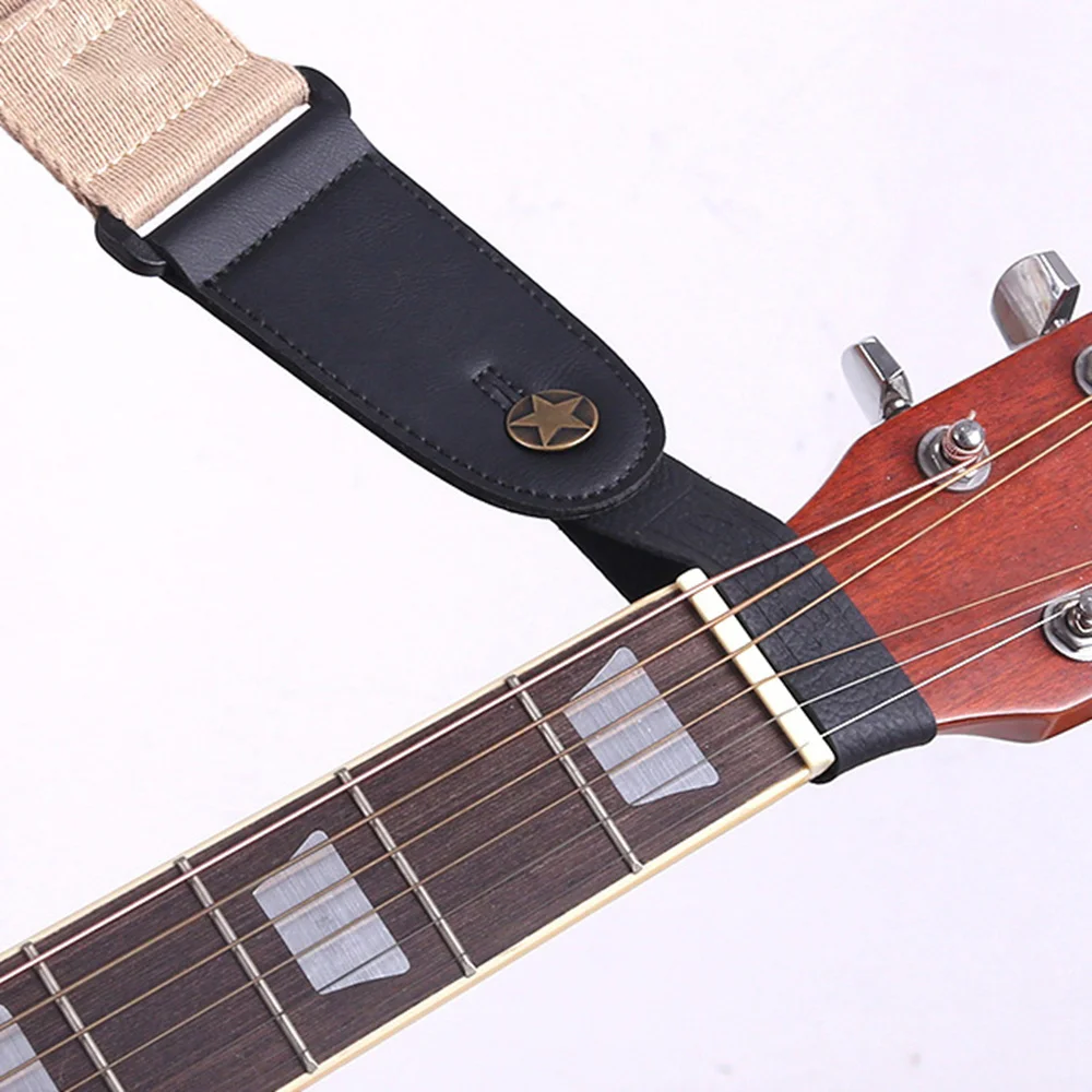 

1Pc Classic Guitar Strap Holder Button Leather Straps Safe Lock Stringed Instruments Easy Installation Guitars Bass Accessories