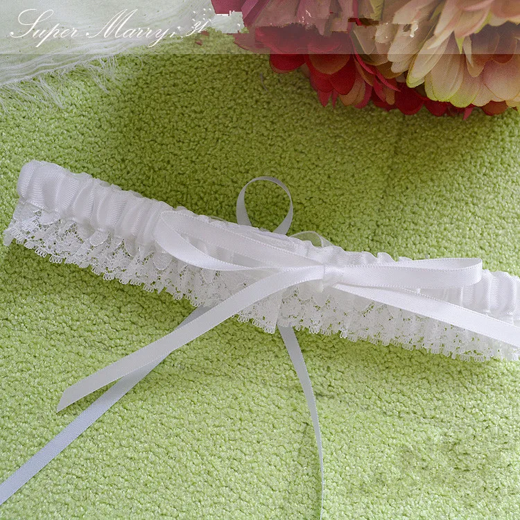 Элегантный Бант шифон цветок Свадебная подвязка Свадьба Подвязка невесты бедра