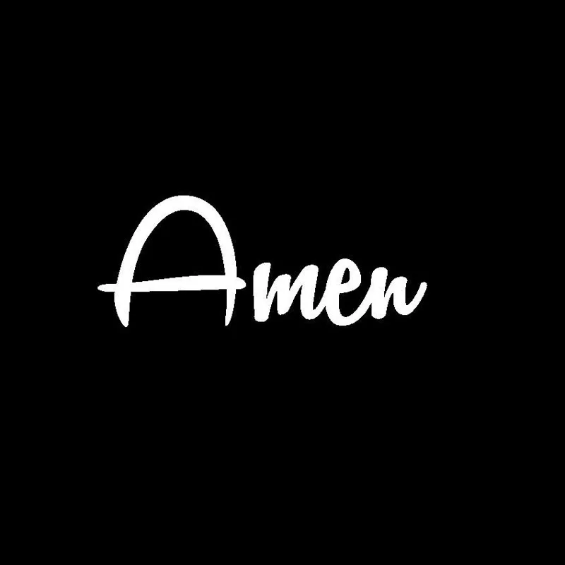 17 8*7 1 см Амен Бог христианские религиозные виниловые наклейки стикер