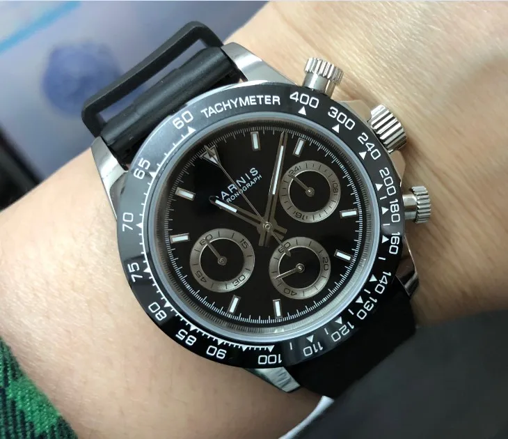 Мужские кварцевые часы PARNIS Цифровые многофункциональные размер 39 мм 5 бар pa88