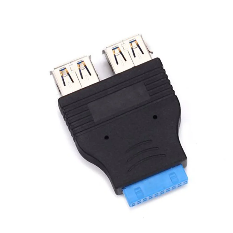 Черный Мини 2-портовый USB 3 0 Суперскоростной адаптер с разъемом SGA998 | Компьютеры и