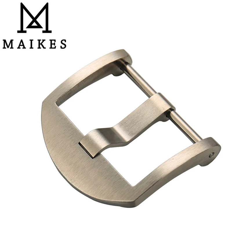 MAIKES 316L Пряжка из нержавеющей стали 20 22 24 серебряные черные часы застежка Матовый