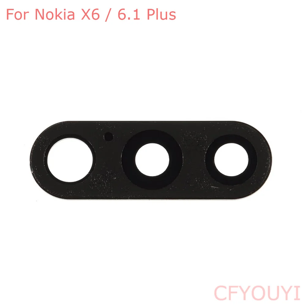 Новый стеклянный объектив камеры для Nokia 6 1 Plus X6 Задняя стеклянная крышка Bcak с