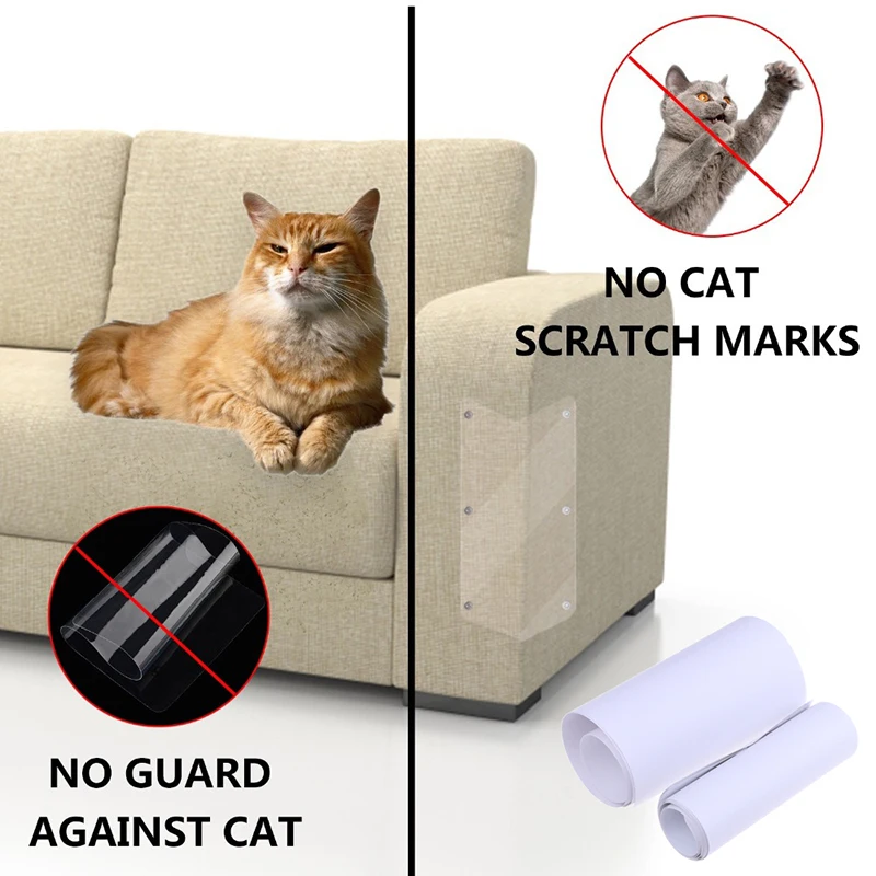 Couch guard Pet Cat Scratching claw protector Guard Mat Cats Post Furniture Sofa Claw Protector Pads For sofa 2Pcs | Дом и сад