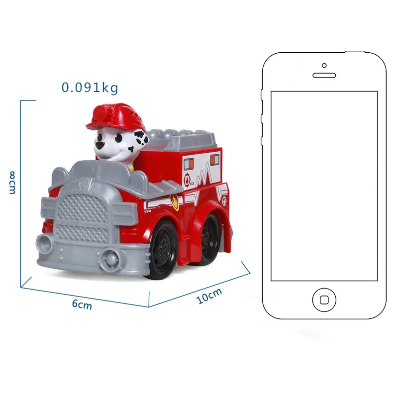 Paw Patrol Genuine Dog Puppy car Patrulla Canina toys Action Figures Model Toy Chase Marshall Ryder Vehicle Car Kids | Игрушки и хобби