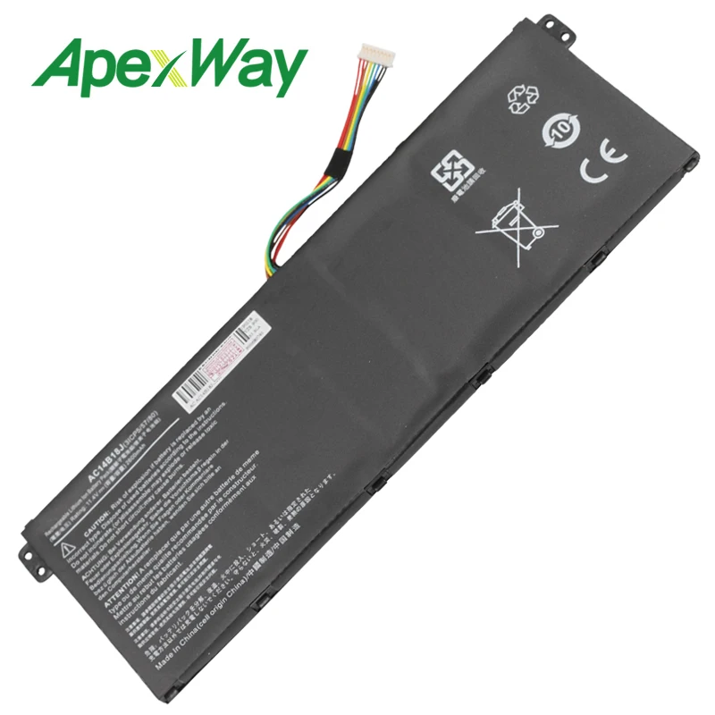 Аккумулятор ApexWay для ноутбука Acer Aspire AC14B18J AC14B13j E3 111 TravelMate B116 112 11 4|Аккумуляторы