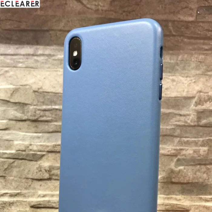 Винтажный чехол в официальном стиле для iPhone XS MAX, чехол из натуральной кожи, Роскошный Металлический объемный чехол для iPhone XS MAX X XS, чехол s - Цвет: Light Blue