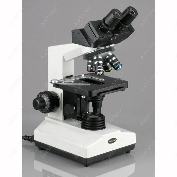 Бинокулярный составной Микроскоп AmScope поставляет 40X 1000X ветеринарный доктор