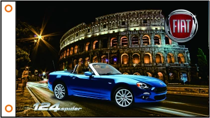 Автомобильный флаг На Заказ Флаг Fiat banner 3x5 футов 100% полиэстер 104 | Дом и сад