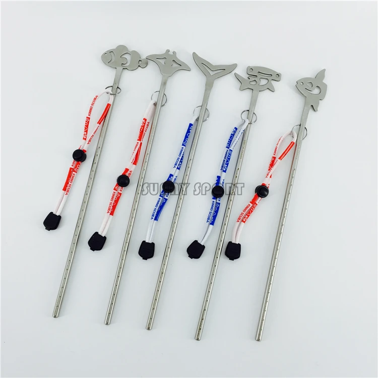 Палка карабин для подводного плавания из нержавеющей стали|scuba lanyard|scuba diving
