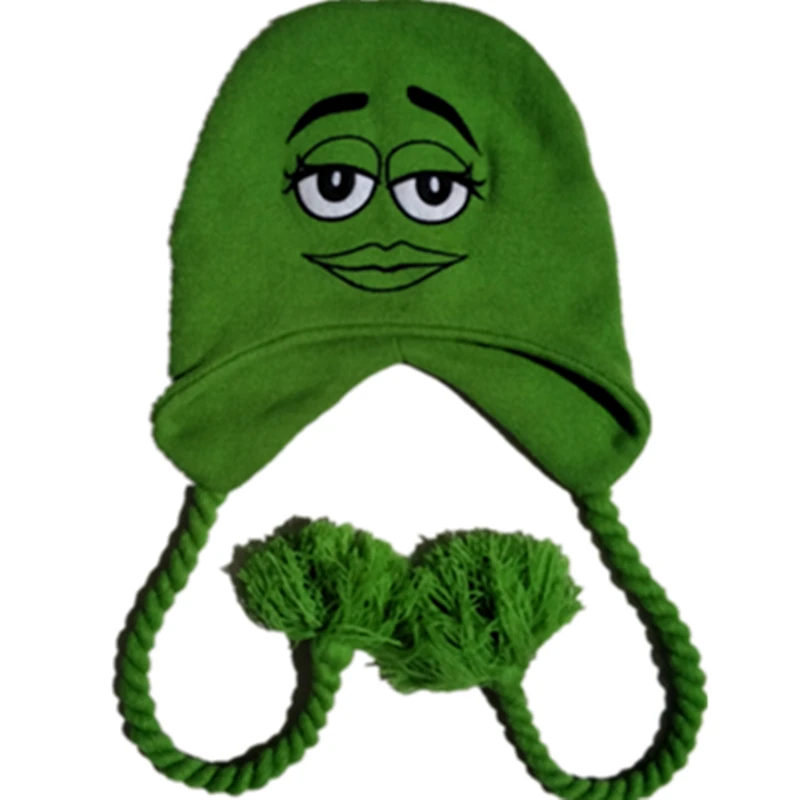 M Green Bean симпатичная мультяшная & s плюшевая шапка с шоколадным персонажем ушами