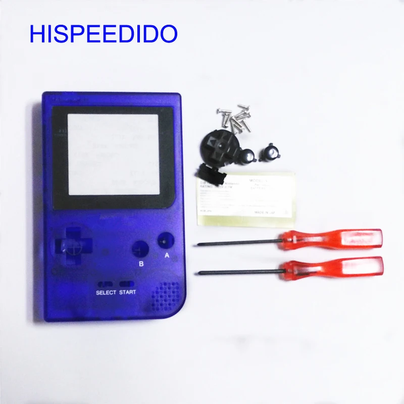 Чехол для Nintendo Game boy Pocket GBP желтый прозрачный синий фиолетовый серебристый 10