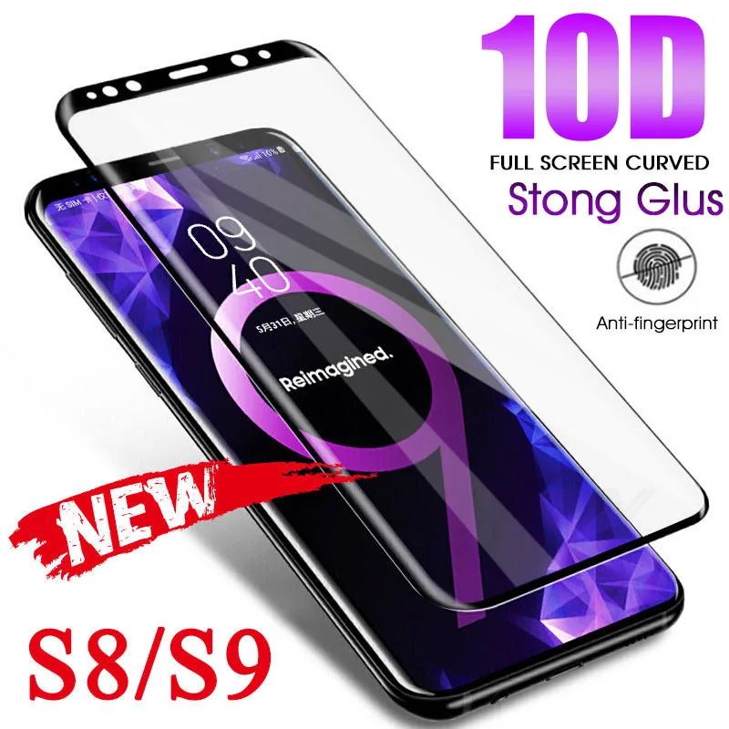 10D изогнутое закаленное стекло для samsung Galaxy S9 S8 S7 Edge Note 8 9 S10e S10 Plus Защитная пленка для экрана