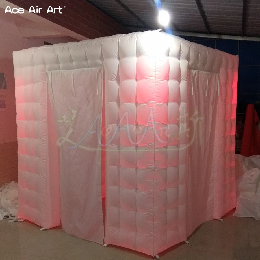 Светодиодный 2 4 м crazy шкаф надувные photo booth корпус тент для вечеринок Свадебные