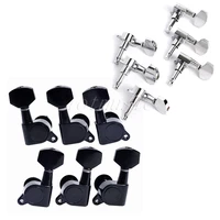 2sets of 3l3r seadled acoustic guitar tuners pegs tuners machine heads blackchrome