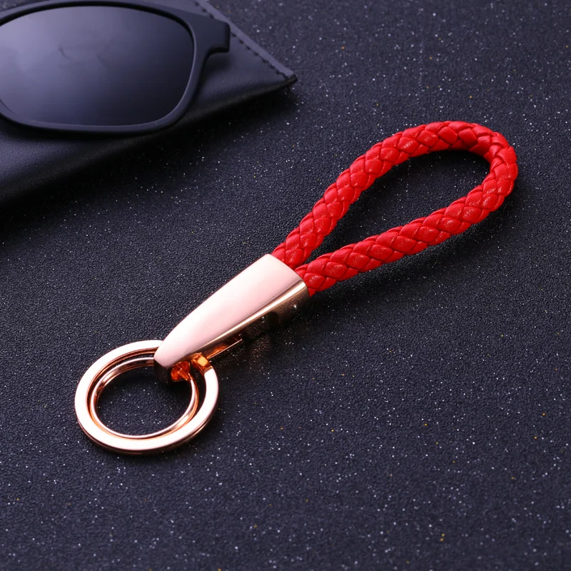 Лучший плетеный кожаный брелок ручной работы для мужчин ключей китайский