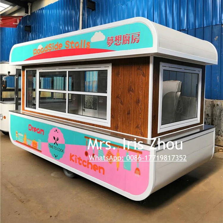Мобильная уличная еда грузовик фургон тележка с кофе на продажу|Кухонные