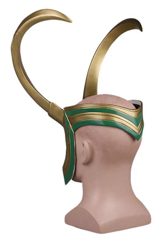 Thor Loki шлем для косплея раднарёк косплей костюм реквизит маска ПВХ полная головка
