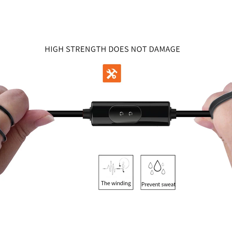Wired Earphones Stereo Headset With Microphone In-Ear Earbuds Universal For Samsung iphone 6s Smartphone | Электроника