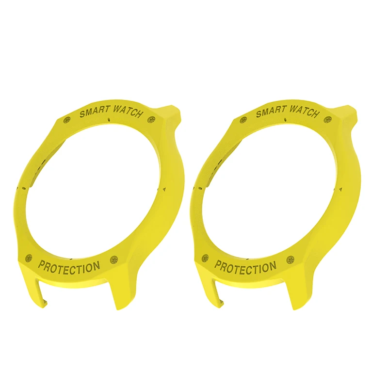 2-pack yellow Для ticwatch 2 Чехол SIKAI Твердый защитный чехол Красочный легкий корпус ПК - Цвет: 2-pack yellow