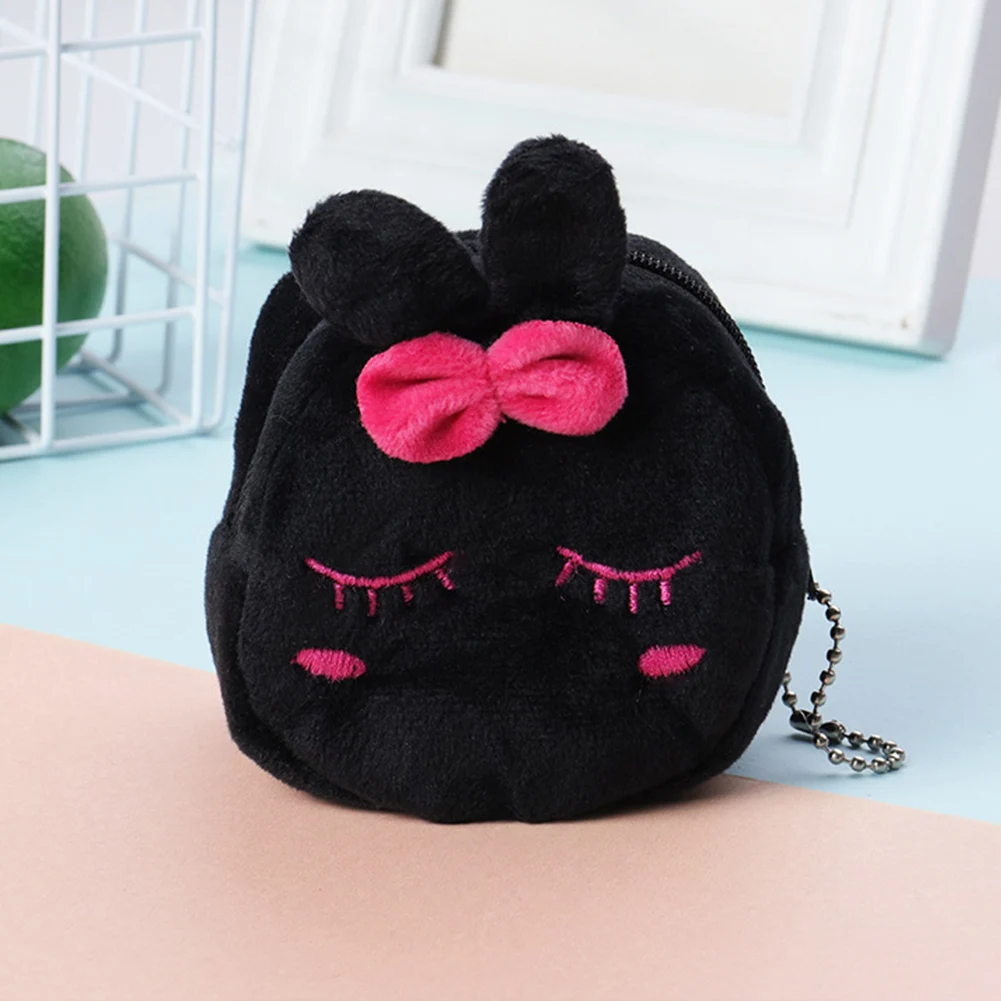 Мини мультфильм кошелек для монет мешок плюшевые стерео мягкие в подарок