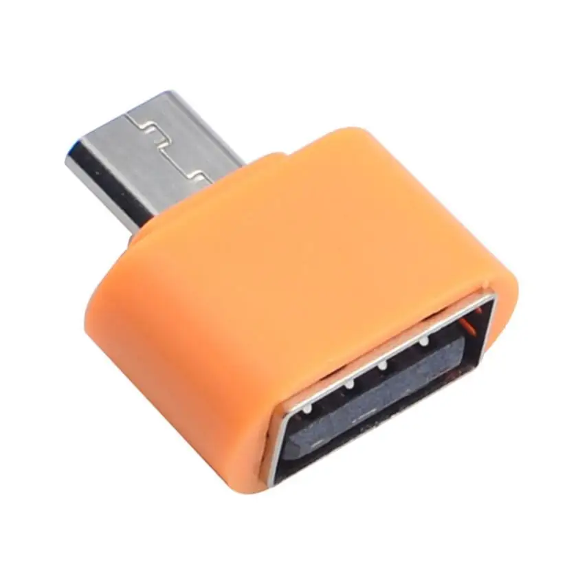 Цифровой Micro USB к USB OTG адаптер камера MP3 конвертер OTG кабель для Android мобильного телефона Micro Usb OTG оранжевый