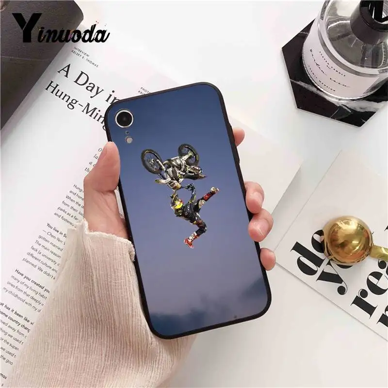 Yinuoda Moto Cross спортивный милый чехол для телефона iPhone 8 7 6 6S 6Plus 5 5S SE XR X XS MAX Shell 11 pro max |