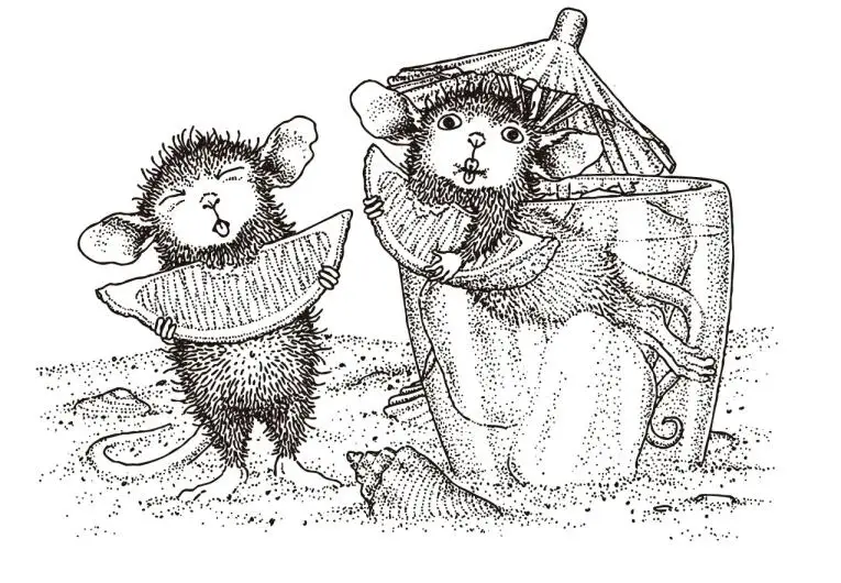 Мультяшная мышь прозрачный силиконовый штамп печать Сделай Сам Скрапбукинг