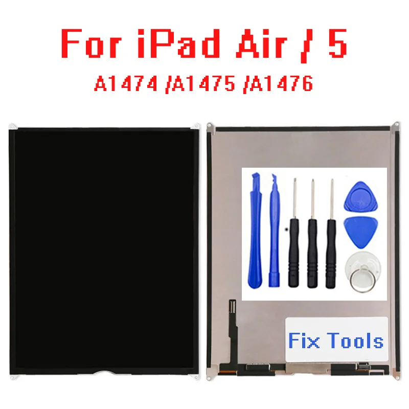 10 шт./лот для iPad Air 5 й ЖК экран Замена Бесплатная доставка A1474 A1475 A1476 с