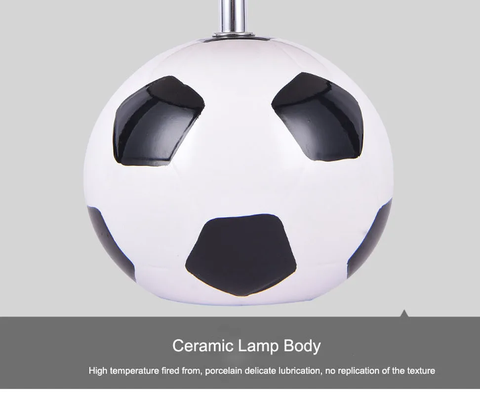 

Children's Room Boy Bedroom Creative New Bedside Night Light Study Room Warm Decoration Football Desk Lamps