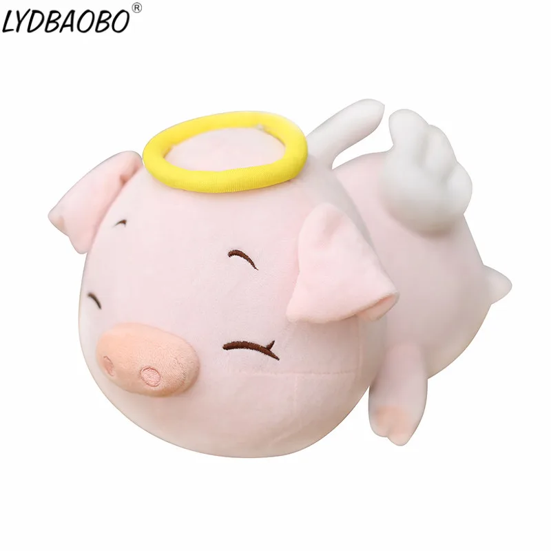 

LYDBAOBO 1PC 60CM Big Size Pink Ring Pig Plush Doll Cute Pig Animals Soft Pillow Toy Cushion Dolls Children Baby Birthday Gifts