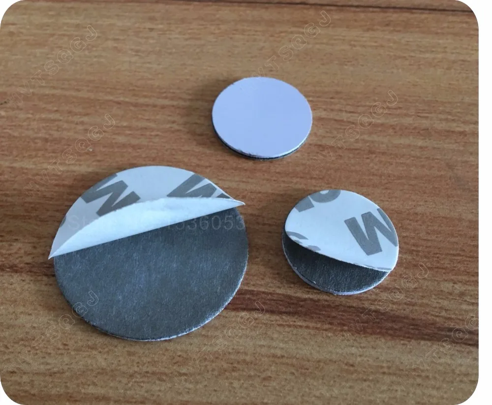RFID метка диаметром 20 мм em4100 с наклейкой 3M rfid антиметаллическая бирки для монет