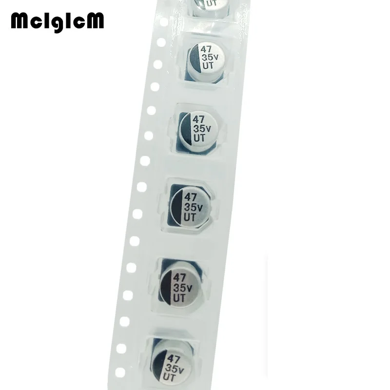 MCIGICM 1000pcs 47 мкФ 35V 6 3mm * 5 4mm электролитический конденсатор для поверхностного