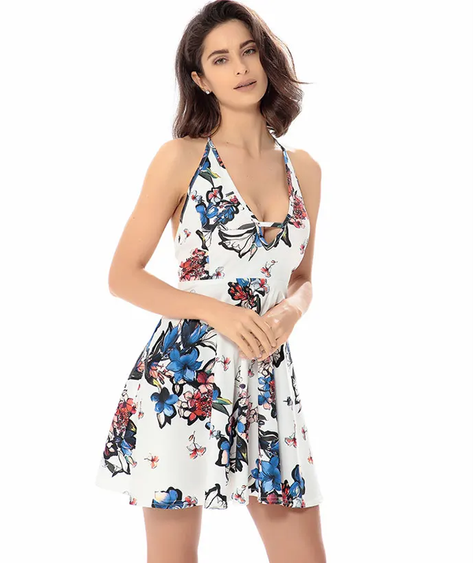 Марка 2017 летние новые горячие кружева висит шеи подвергаются назад сексуальный