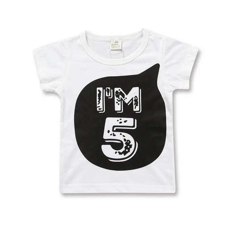 2018 модные популярные летние футболки для мальчиков детей футболка с коротким