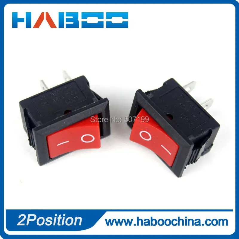 100 шт./лот бытовая техника ВКЛ./ВЫКЛ. SPST KCD1 Electric 2pins2 положения Клавишные