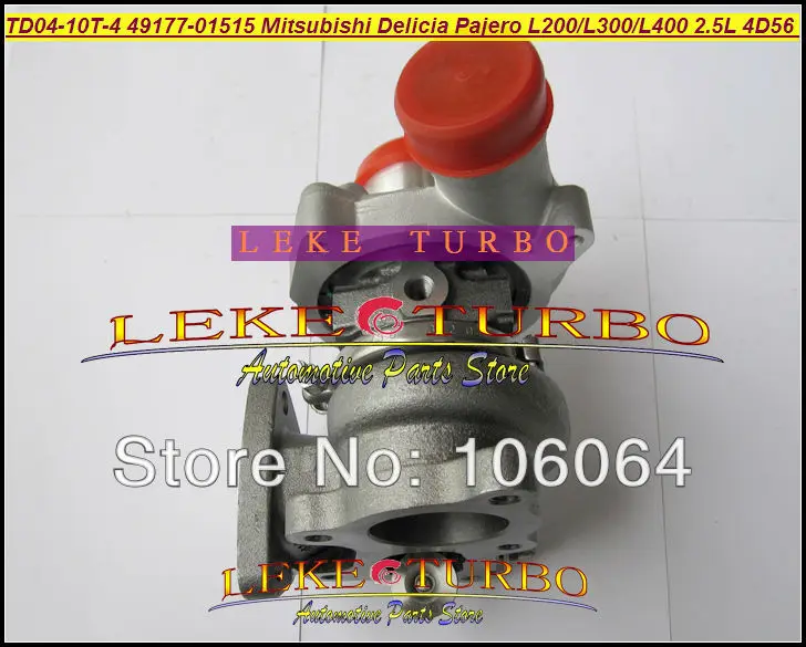 Бесплатная доставка Турбокомпрессор TD04 49177-01515 49177-01503 для Mitsubishi L300 4WD Delicia Pajero Shogun