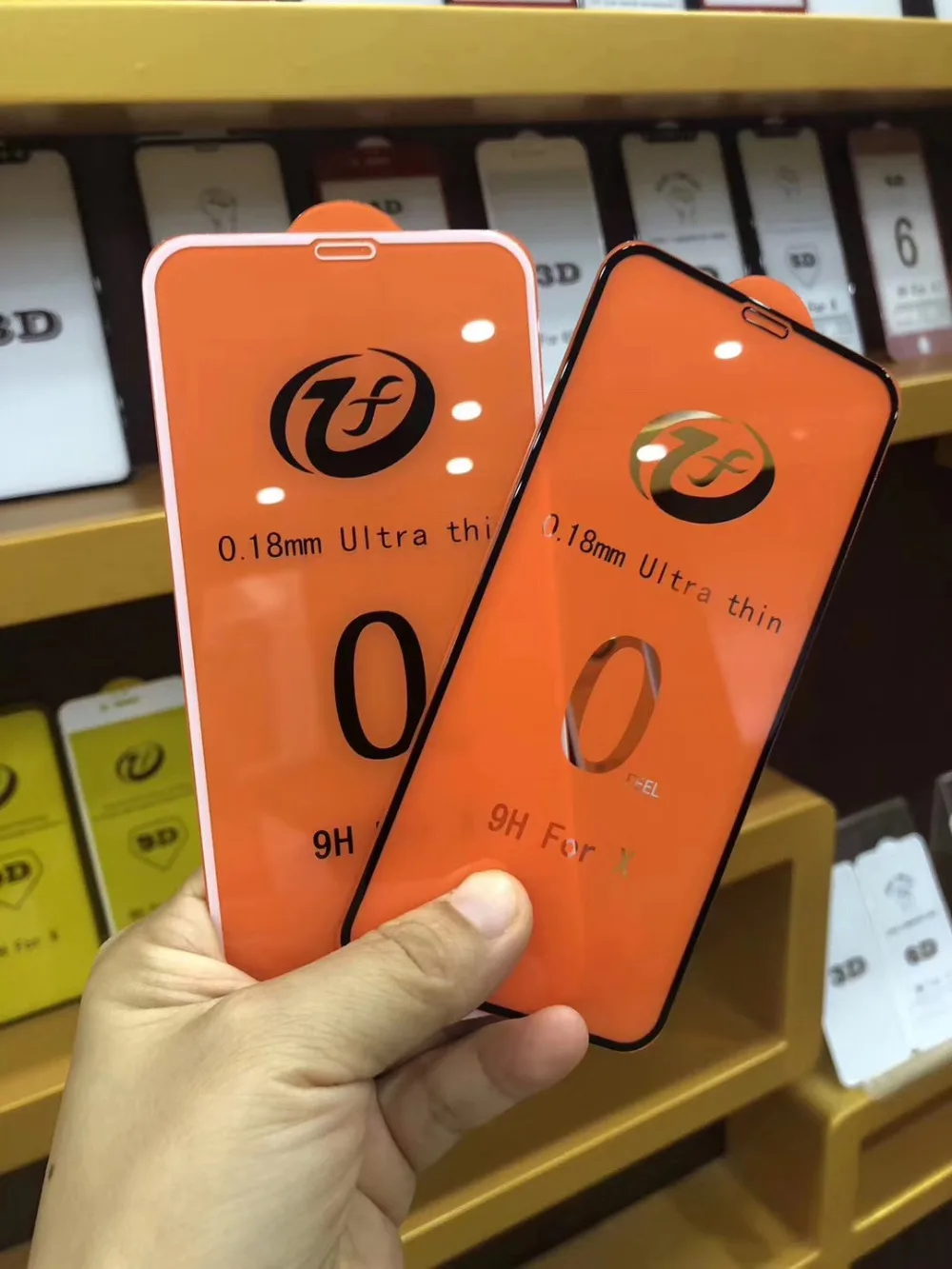 0 чувствовать себя 18 мм ультра тонкий 9H закаленное Стекло для IphoneX iphonexs MAX Iphone8 Iphone7