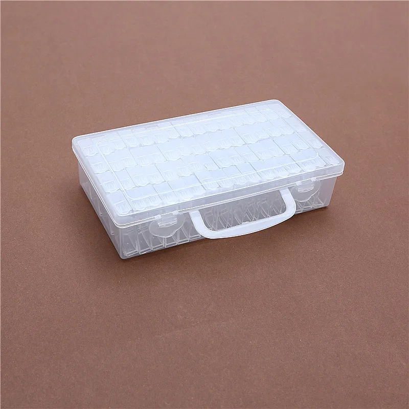 64 pcs Diamond Painting Tools Beads Container Rhinestone Embroidery Stone Storage Accessory Mosaic Convenience Box | Дом и сад