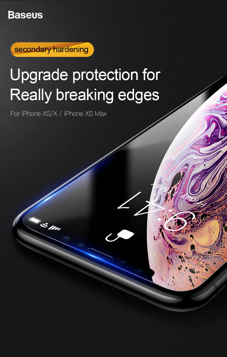 Защитное закаленное стекло Baseus для iPhone XR XS Max 0,15 мм Защитная пленка для iPhone Xr Xs