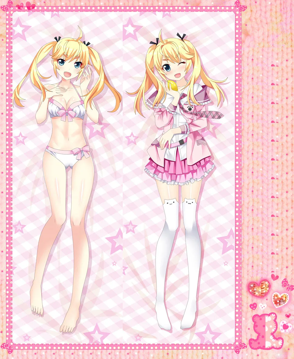 

Anime Cartoon LE FRUIT DE LA GRISAIA/Grisaia no Kajitsu Double Bolster Hugging Pillow Case Pillow Cover Pillowcase Peach 55026